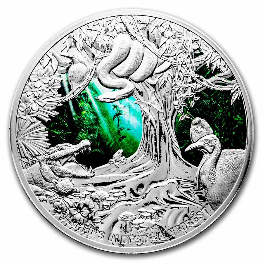 2022 Niue 5 oz Silver Proof The Daintree Rainforest