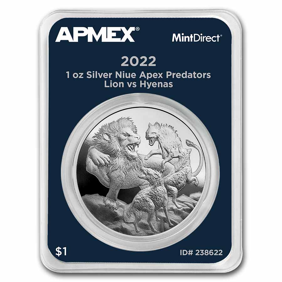 Buy 2022 Niue Silver Apex Predators: Lion vs Hyenas (MD® Single