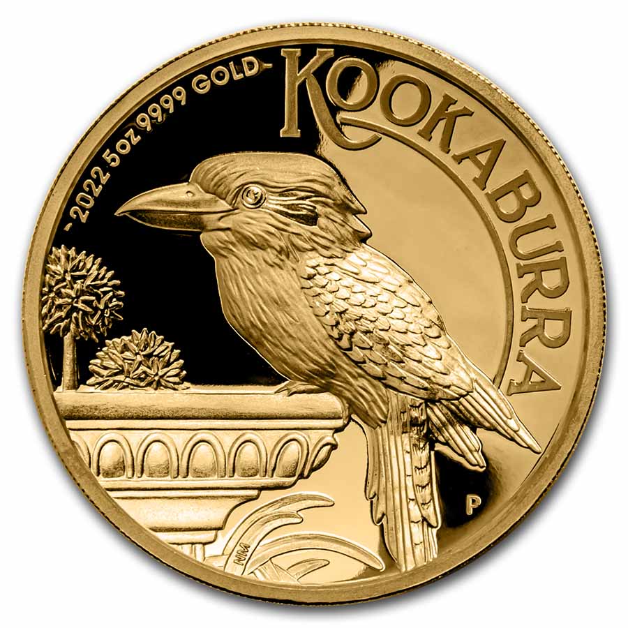 Buy 2022 P Australia 5 oz Gold Kookaburra Proof APMEX