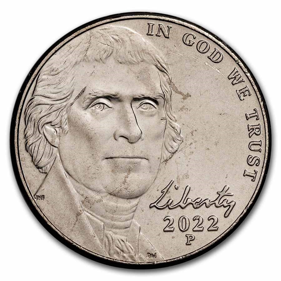 2022-P Jefferson Nickel BU