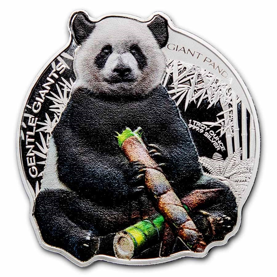 2022 PAMP 1 oz Silver $2 Gentle Giants: Panda