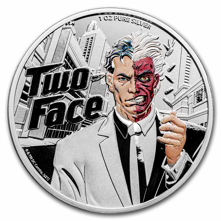 Buy 2022 PAMP 1 oz Silver $5 DC Comics Two-Face | APMEX