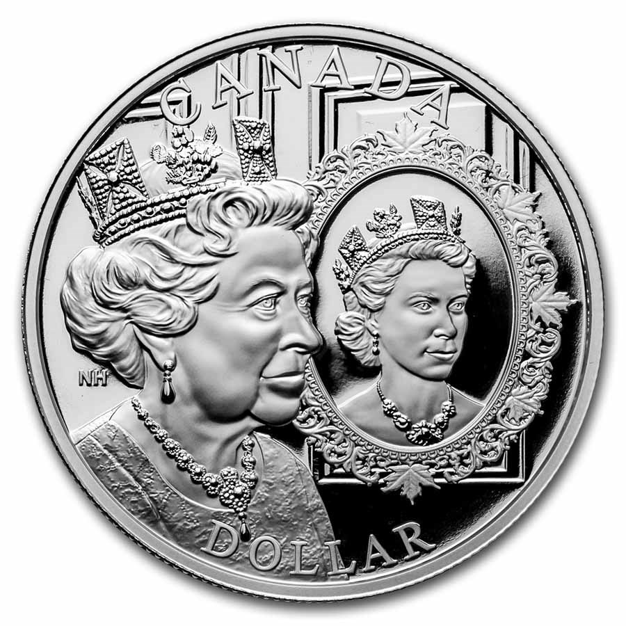 2022 RCM Silver Dollar Platinum Jubilee of Queen Elizabeth II Pf