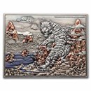 2022 Rep.of Chad 2 oz Silver The White Tiger