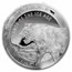 2022 Republic of Ghana 1 kilo Silver Cave Lion BU