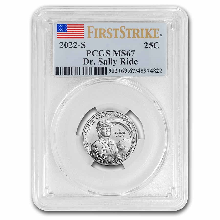 2022-S Dr. Sally Ride Silver Quarter MS-67 PCGS (FS)