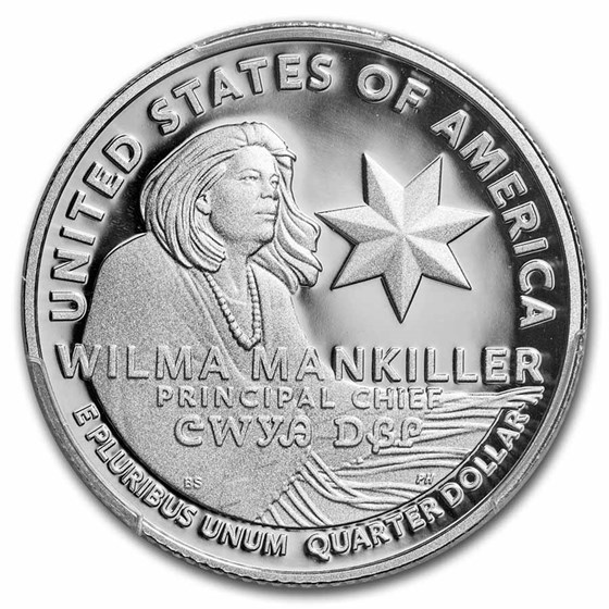 Buy 2022 S Wilma Mankiller Quarter Silver PR70 APMEX