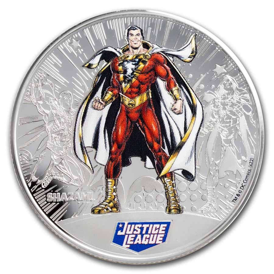 2022 Samoa 1/2 oz Silver Justice League: Shazam