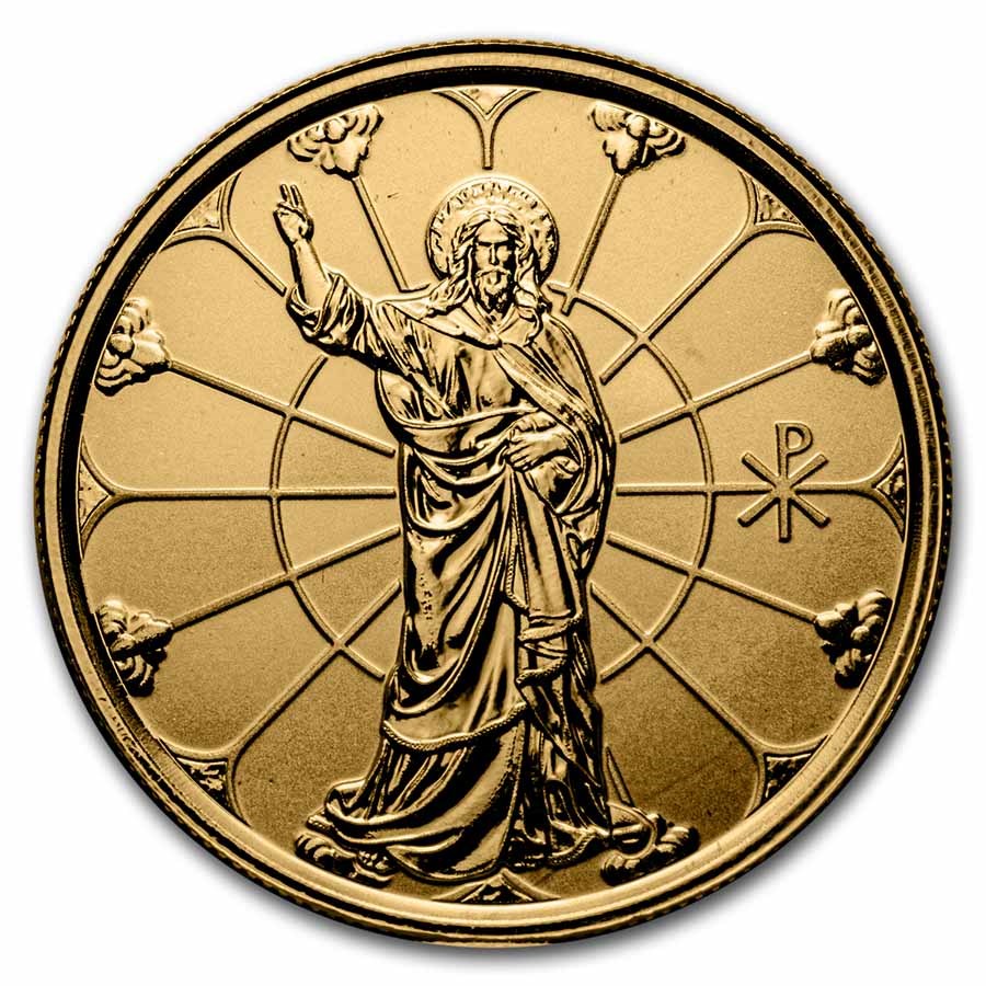 2022 Samoa 1 oz Gold 20 Tala Light of Christ BU