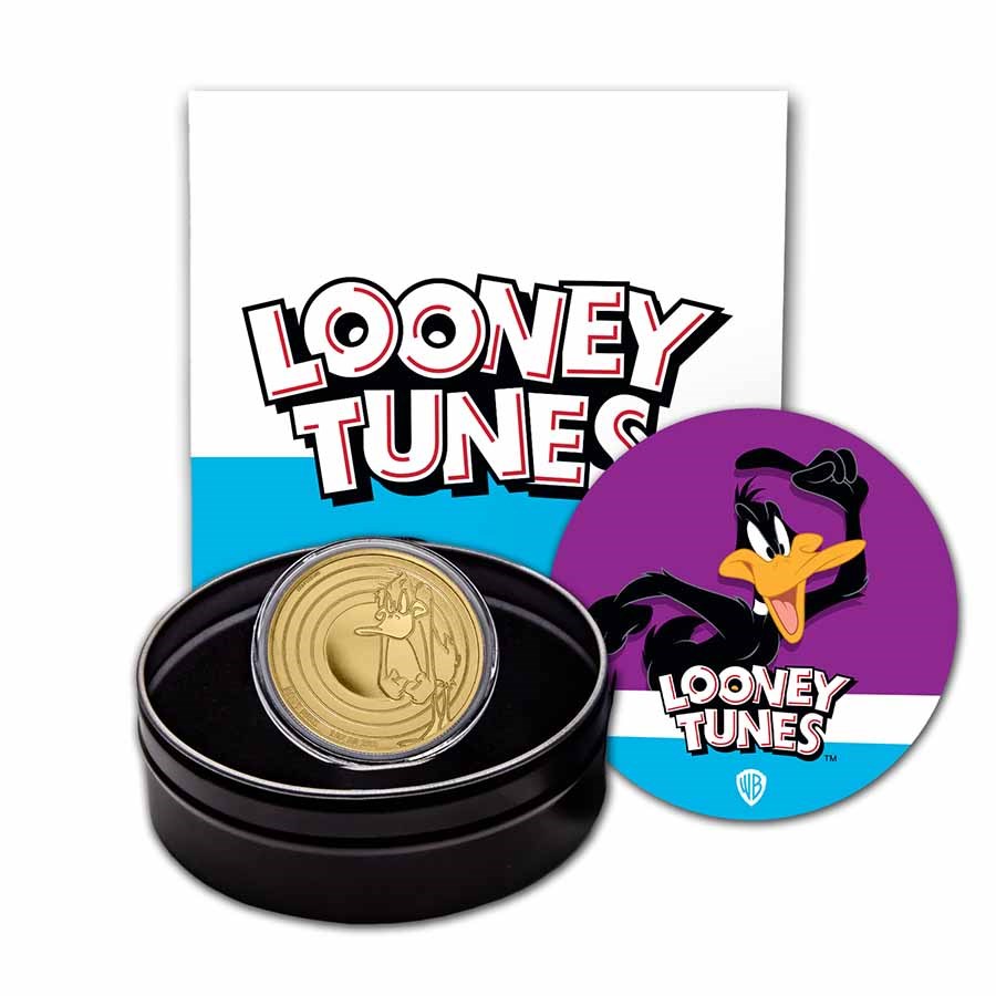 2022 Samoa 1 oz Gold Looney Tunes Daffy Duck BU