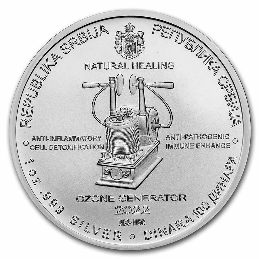 Buy 2022 1 oz Silver Nikola Tesla Ozone Generator | APMEX