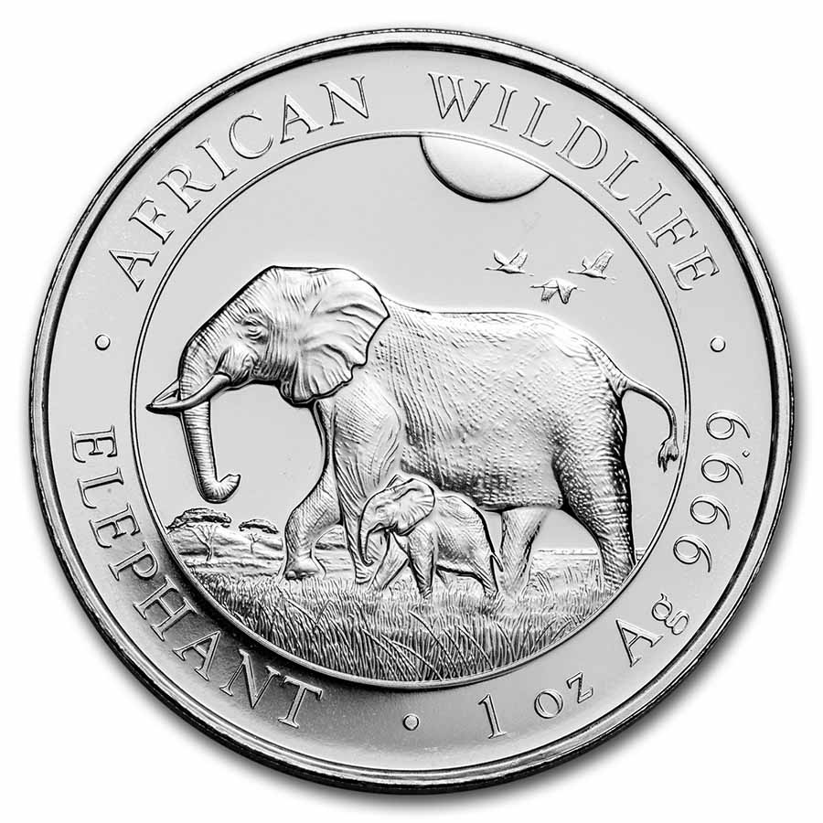 Buy 2022 Somalia 1 oz Silver Elephant Coin BU | APMEX