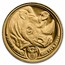 2022 South Africa 1/4 oz Proof Gold Big Five Rhino