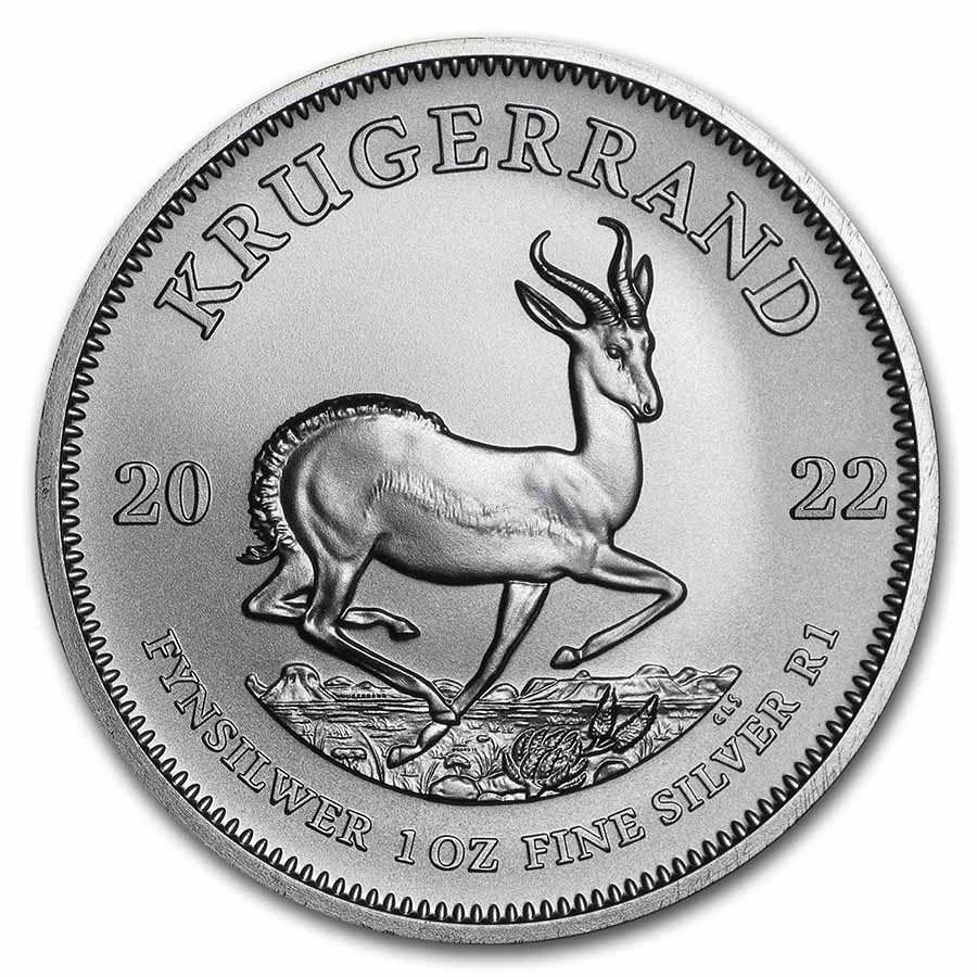 2022 South Africa 1 oz Silver Krugerrand BU