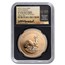 2022 South Africa 2 oz Gold Krugerrand PF-70 NGC (First Day)