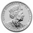 2022 St. Helena 1 oz Silver £1 Queen's Virtues Constancy Proof