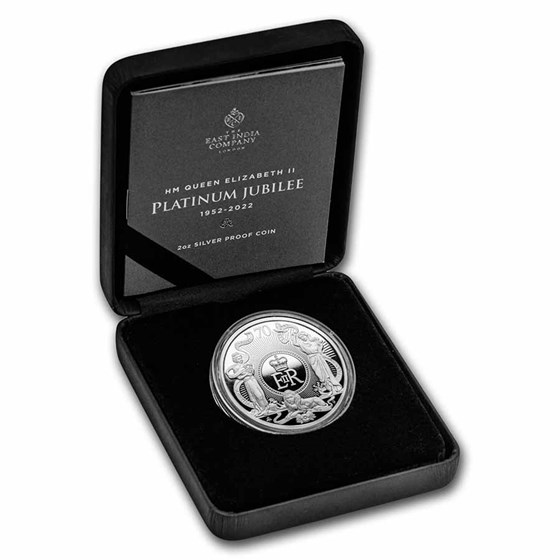 Buy 2022 St. Helena 2 oz Silver Platinum Jubilee Proof | APMEX