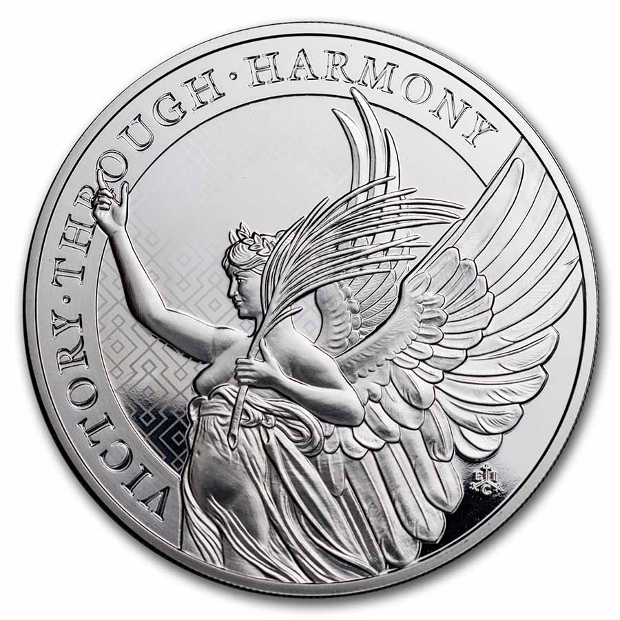 Buy 2022 St. Helena 5 oz Silver Queen's Virtues Victory BU | APMEX