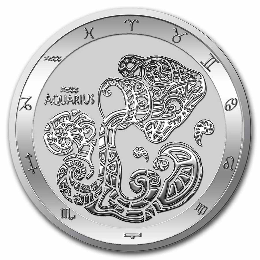 Buy 2022 Tokelau 1 oz Silver $5 Zodiac Series: Aquarius BU | APMEX