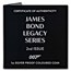 2022 Tuvalu 1 oz Silver 007 James Bond Legacy Series: 2nd Issue