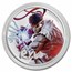 2022 Tuvalu 1 oz Silver Colorized Street Fighter: Ryu