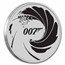 2022 Tuvalu 1 oz Silver James Bond 007 BU