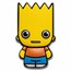 2022 Tuvalu 1 oz Silver The Simpsons: Bart Simpson Minted Mini