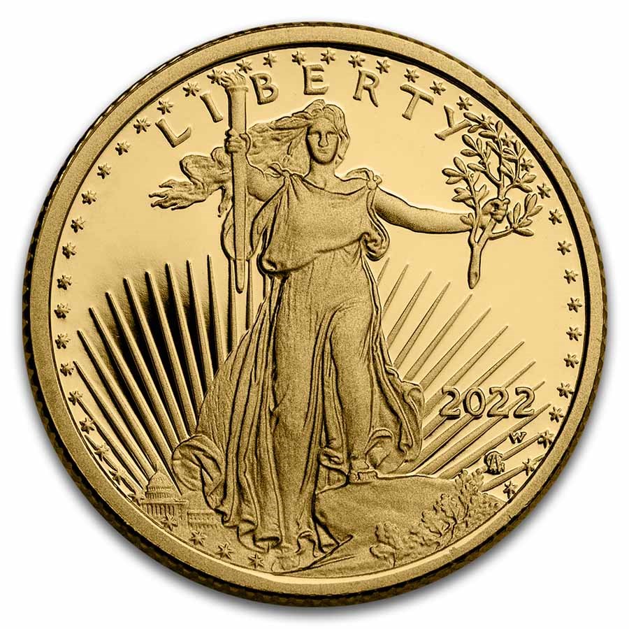 Buy 2022-W 1/4 oz Proof American Gold Eagle (Capsule Only) | APMEX