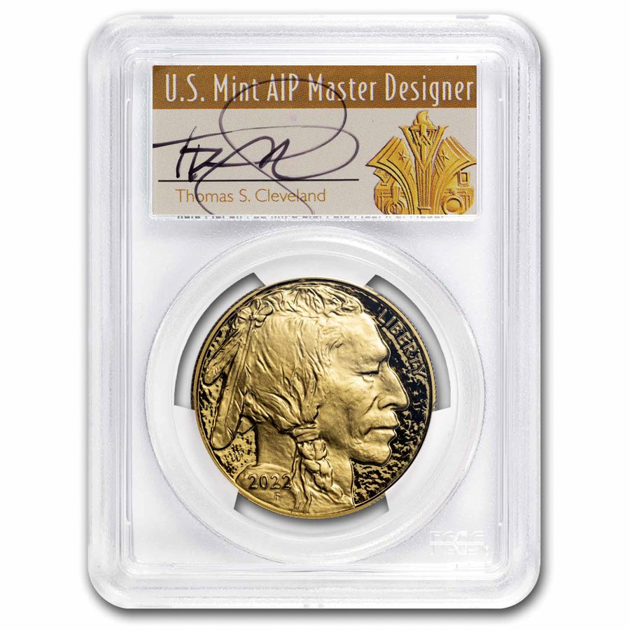 2022-W 1 oz Proof Gold Buffalo PR-70 PCGS (FS, Cleveland)