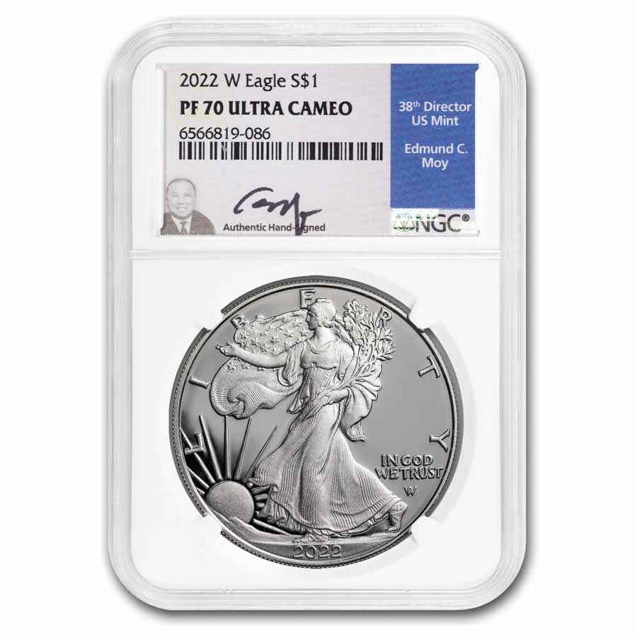 2022-W 1 oz Proof Silver American Eagle PF-70 NGC (Moy)