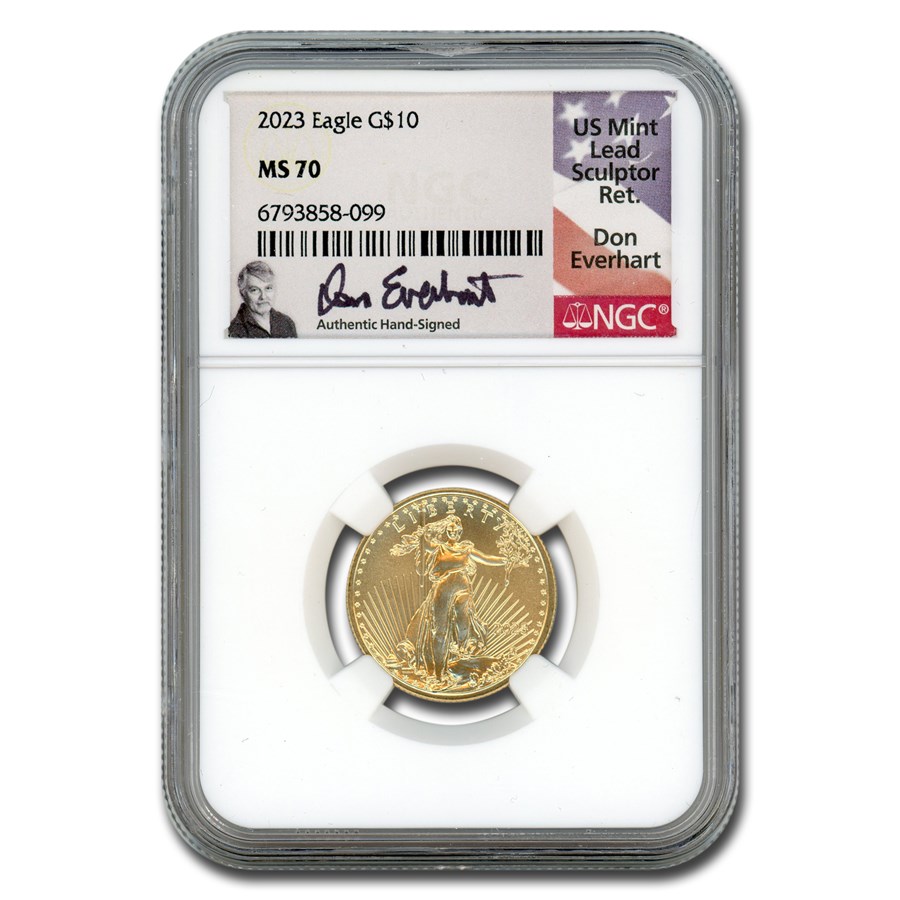 2023 1/4 oz American Gold Eagle MS-70 NGC (Everhart)