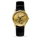 2023 1/4 oz Gold American Eagle Swiss Made Leather Band Watch