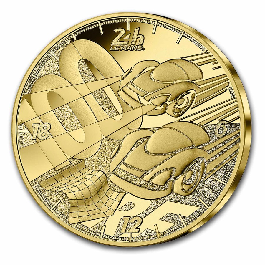 2023 1/4 oz Proof Gold €50 24H Du Mans Race 100th Anniversary