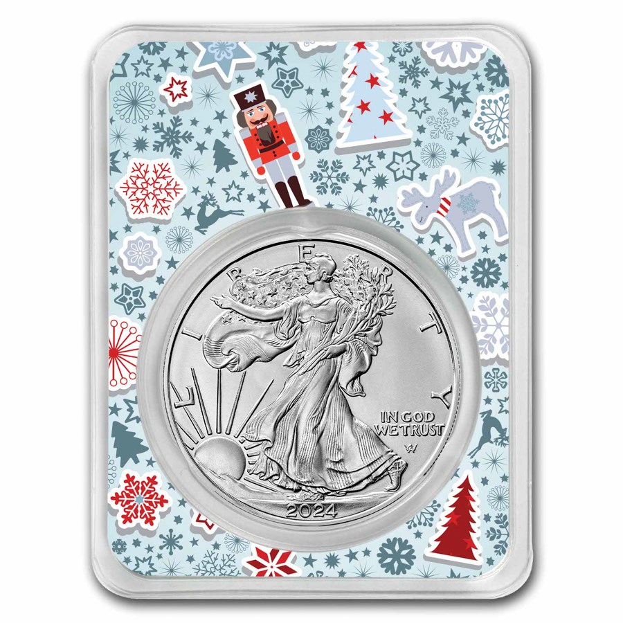 2023 1 oz American Silver Eagle - w/Nutcracker Collage Card