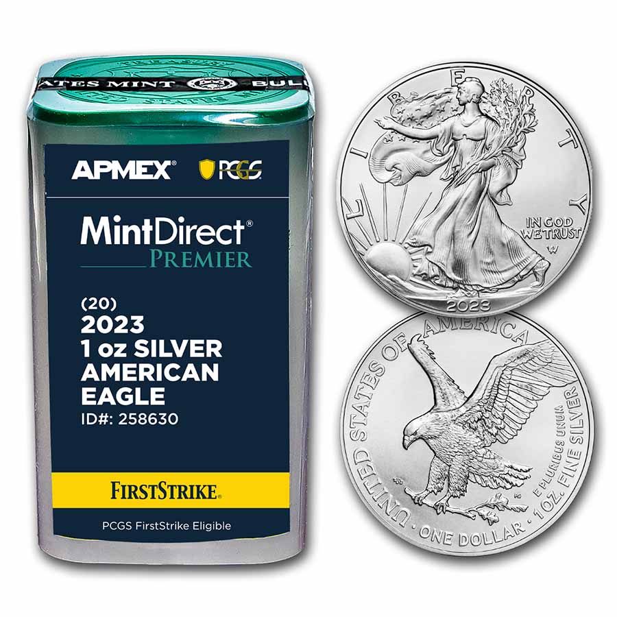 Buy 20 Coin Tube American Silver Eagles MintDirect | APMEX