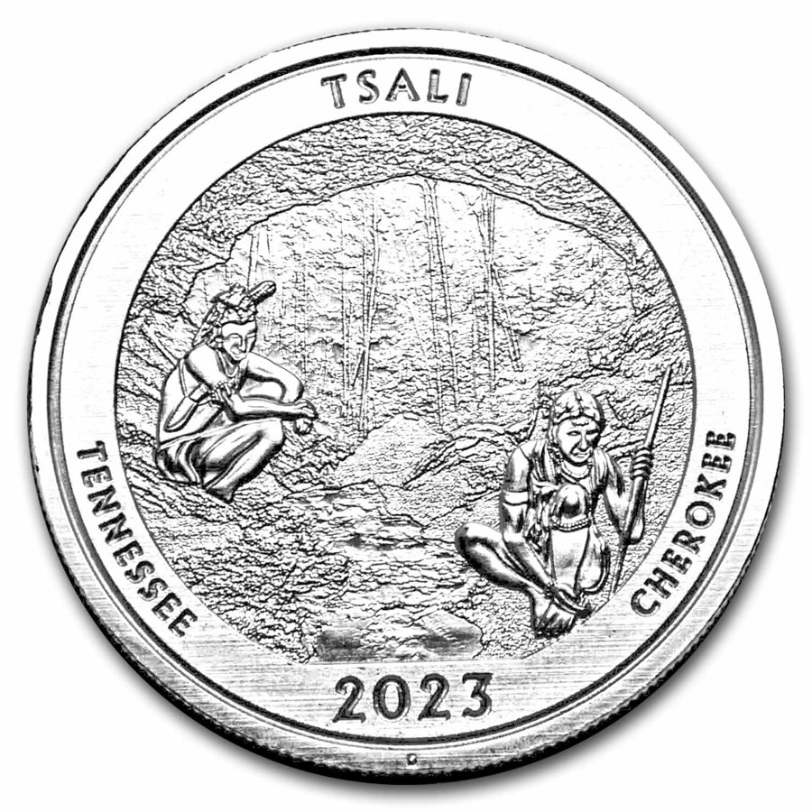 2023 1 oz Silver NATB Tennessee Great Smoky Mountains (Box/COA)