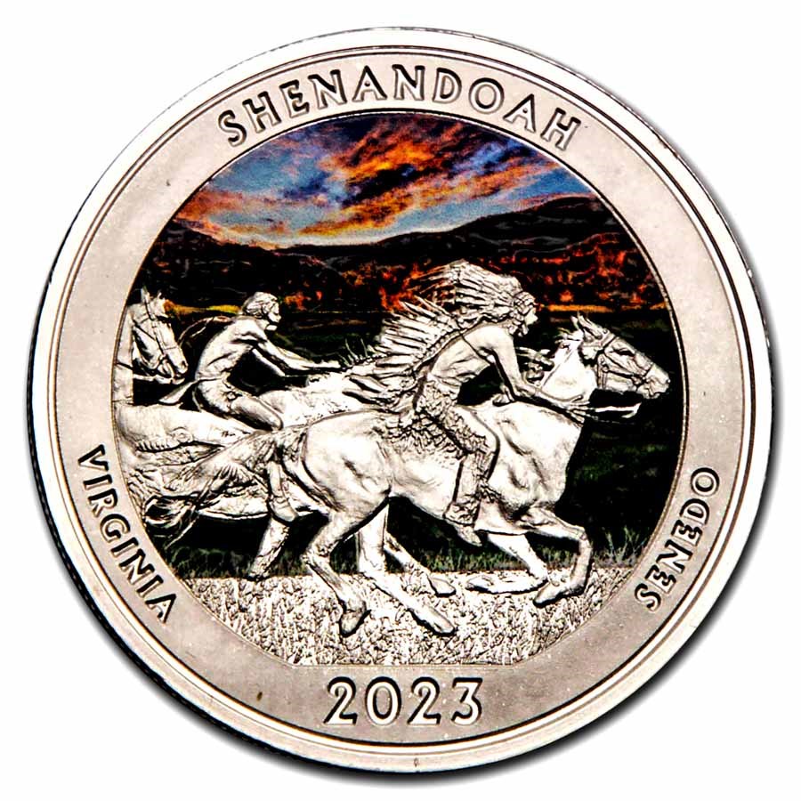 2023 1 oz Silver NATB Virginia Shenandoah National Park (Color)