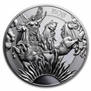 2023 5 oz Silver Goddesses: Eos and the Horses BU (No COA)