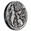 2023 AUS 2 oz Silver Year of the Rabbit Antiqued (Box & COA)