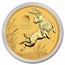 2023 Australia 1/10 oz Gold Lunar Rabbit BU (Series III)