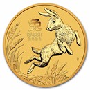 2023 Australia 1/20 oz Gold Lunar Rabbit BU (Series III)