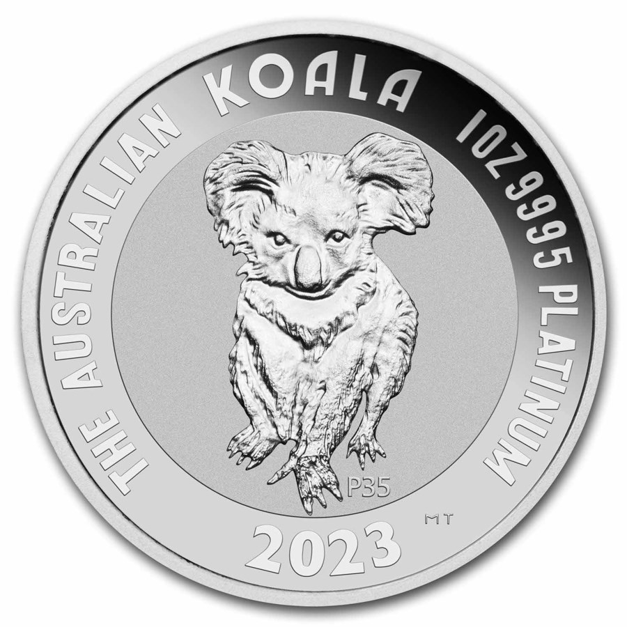 2023 Australia 1 oz Platinum Koala 35th Anniversary BU