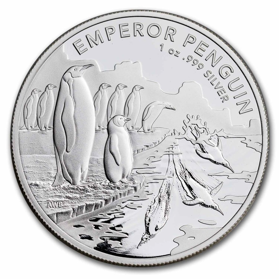 Buy 2023 Australia 1 oz Silver $1 Emperor Penguin (Abrasions) | APMEX