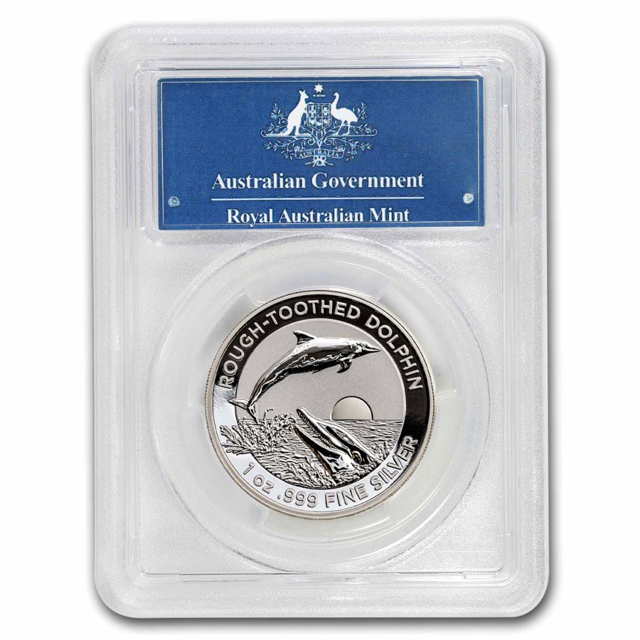 2023 Australia 1 oz Silver Dolphin PR-70 PCGS (First Day, HR)