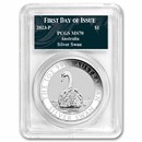 2023 Australia 1 oz Silver Swan MS-70 PCGS (FDI, Swan Label)