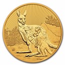 2023 Australia 2 oz Gold Next Generation Kangaroo BU