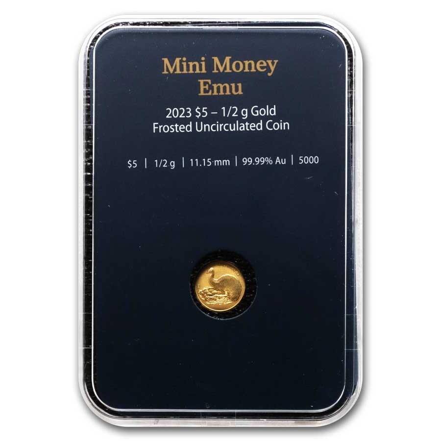 2023 Australia $5 1/2 Gram Gold Mini Emu