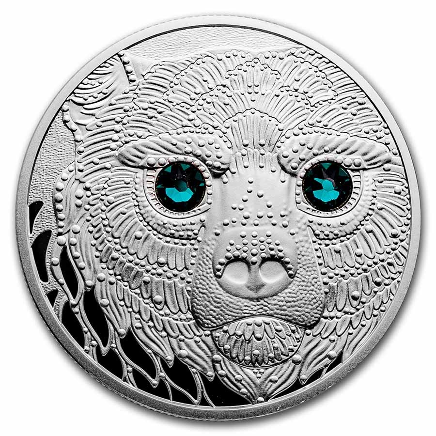 2023 Austria Ag €20 Eyes of the World Healing Power of the Bear