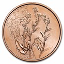 2023 Austria Copper €10 Language of Flowers (Forget-me-not)