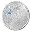 2023 Austria Silver €20 Secrets of Snow Snowflake Blue Crystal